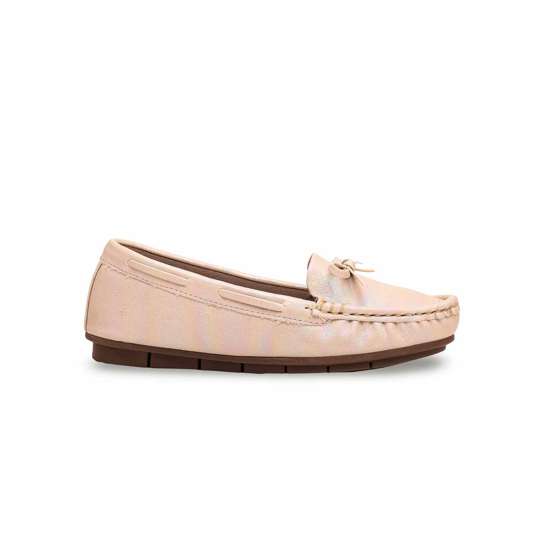 Girls Golden Formal Moccasin KD2299