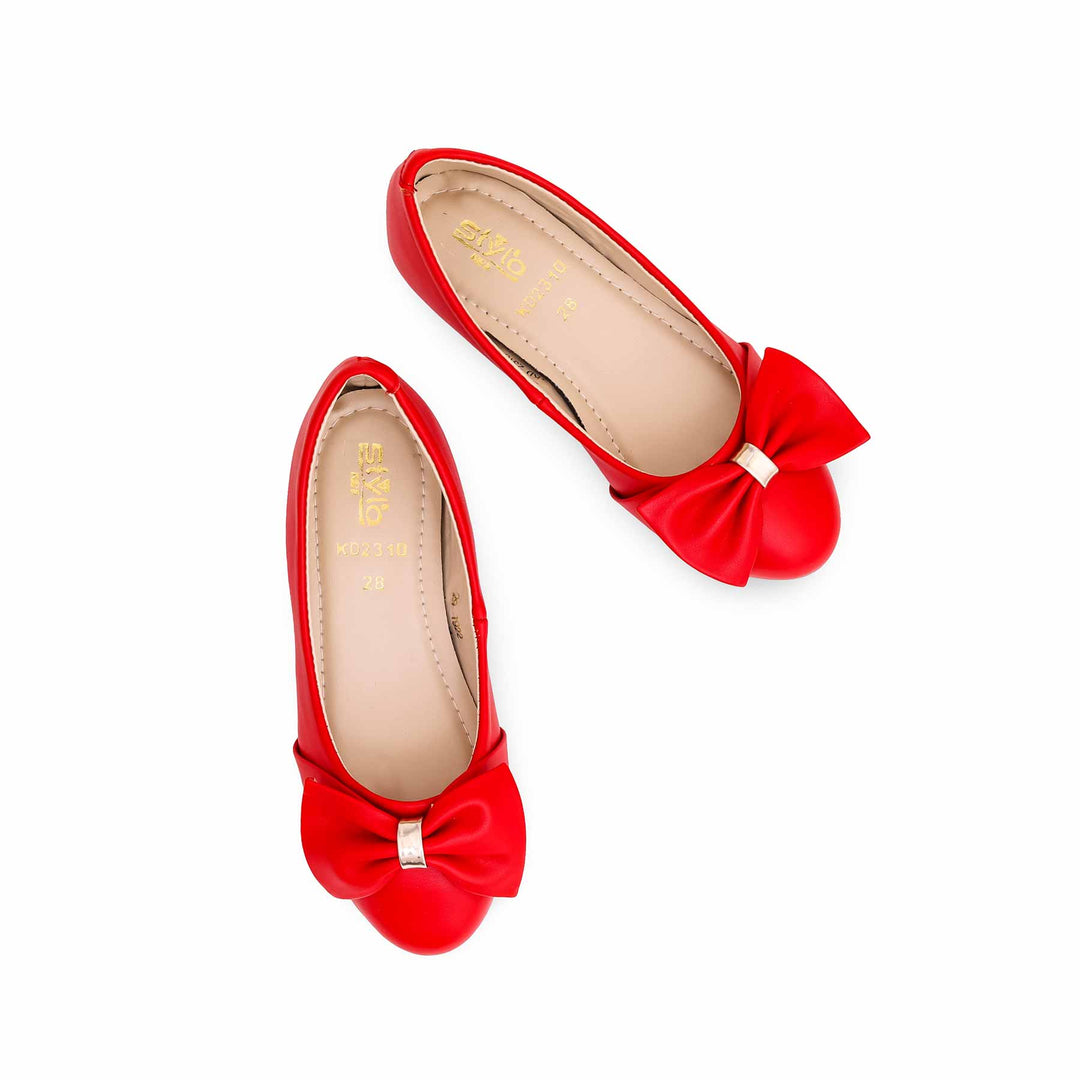 Girls Red Formal Pumps KD2310