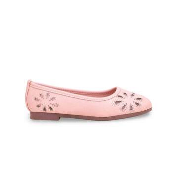 Girls White Casual Pumps KD0546