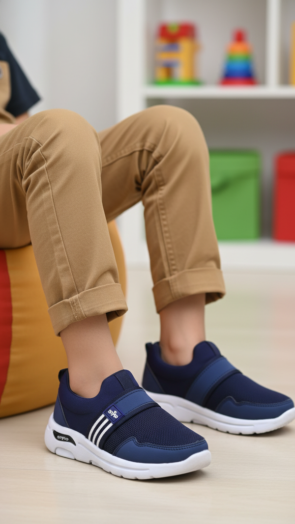 Boys Navy Casual Canvas KD2327