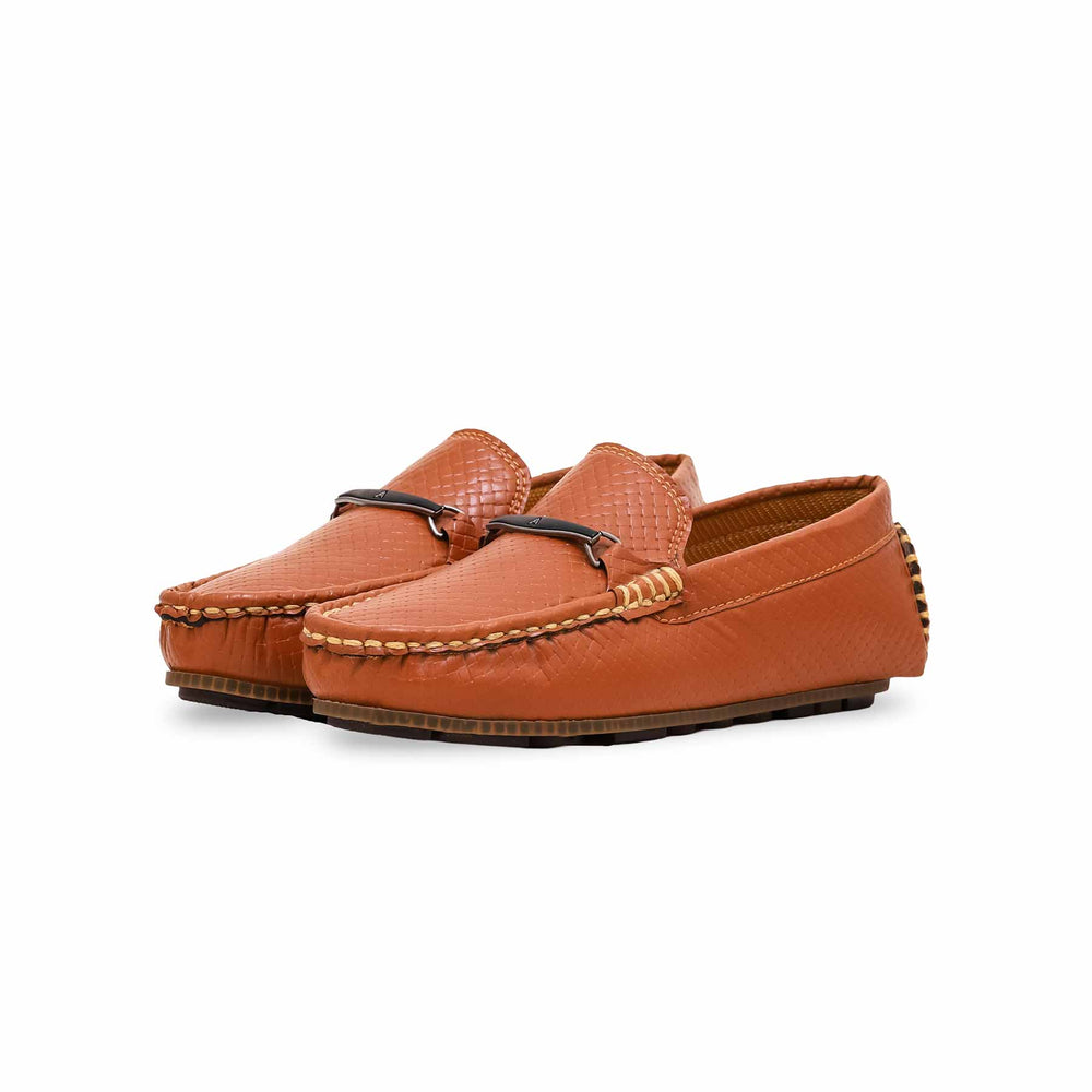 Boys Mustard Formal Moccasin KD2361