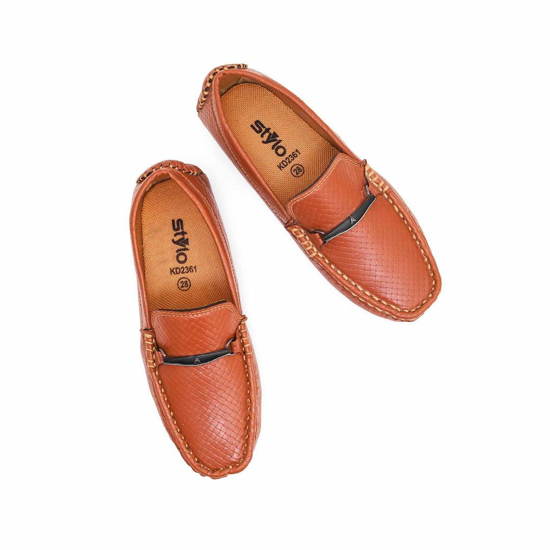 Boys Mustard Formal Moccasin KD2361