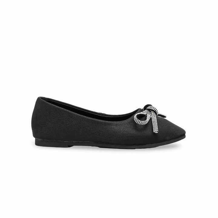 Girls Black Fancy Pumps KD2370