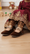 Girls Brown Formal Pumps KD2377