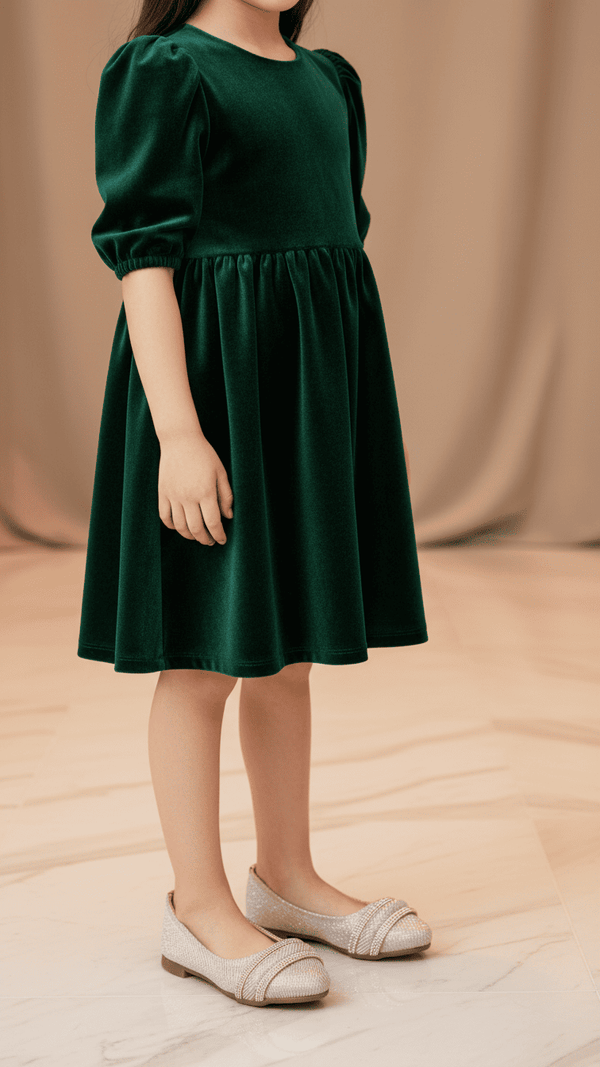 Girls Peach Fancy Pumps KD2381