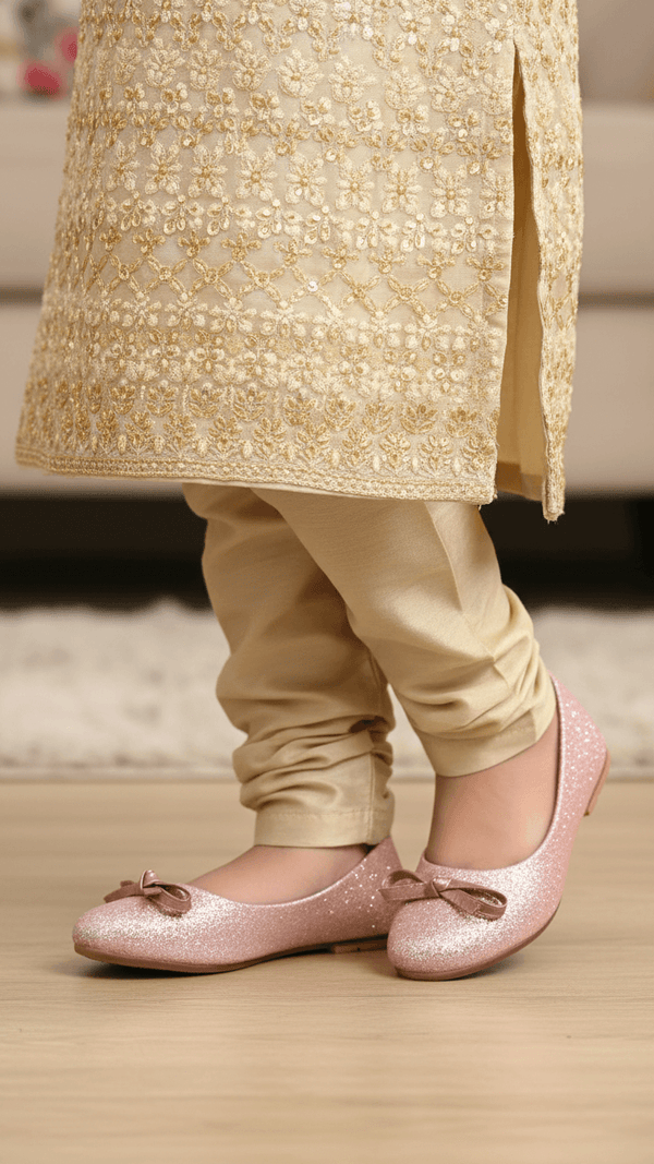 Girls Pink Fancy Pumps KD2384