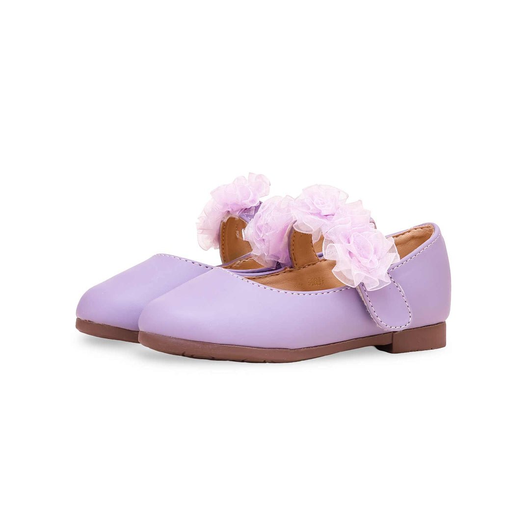 Girls Purple Casual Pumps KD2416