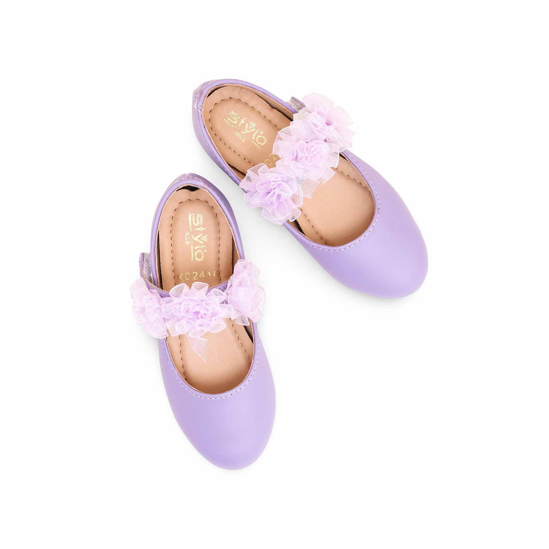 Girls Purple Casual Pumps KD2416