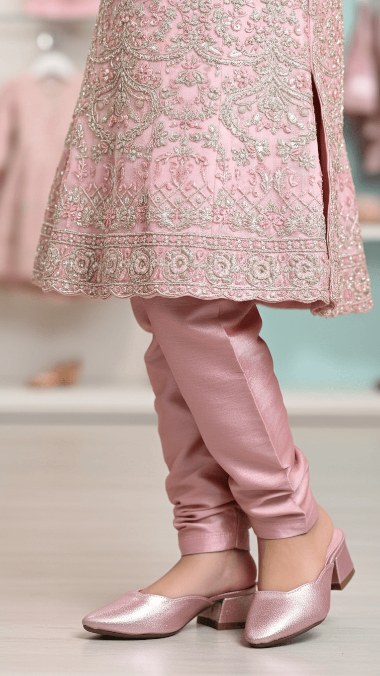 Girls Pink Fancy Pumps KD2419