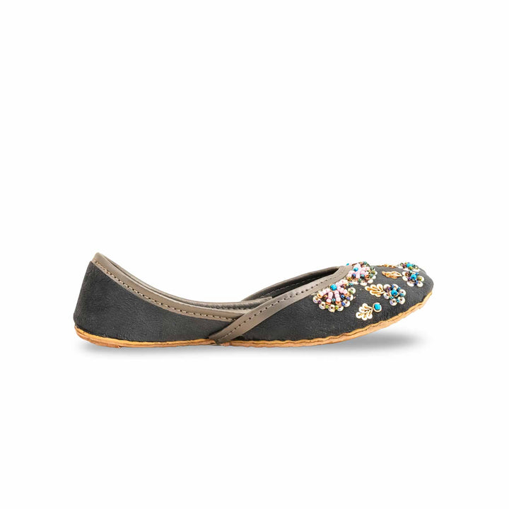 Girls Grey Fancy Khusa KD2448