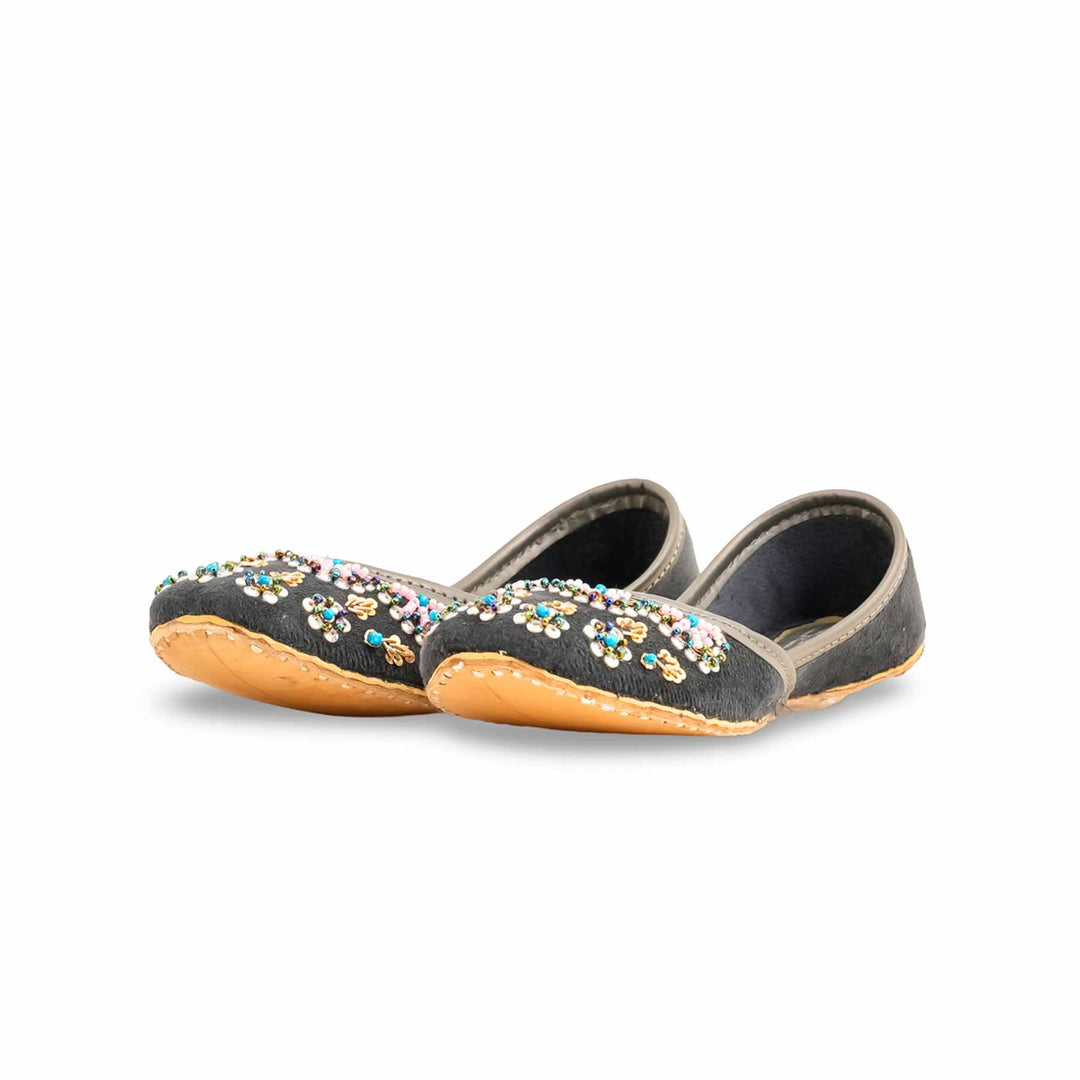 Girls Grey Fancy Khusa KD2448