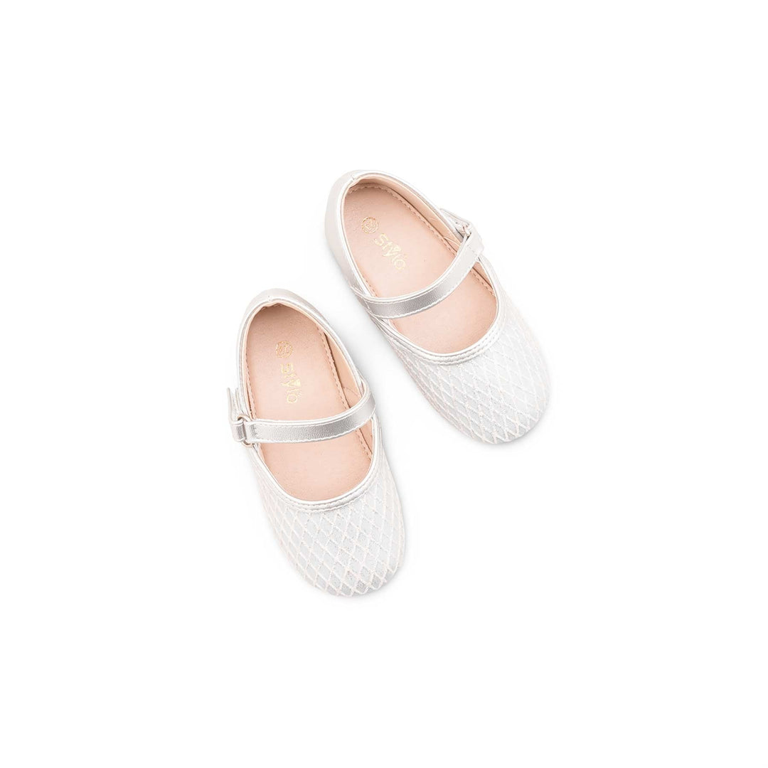 Girls Silver Casual Sandal KD2457