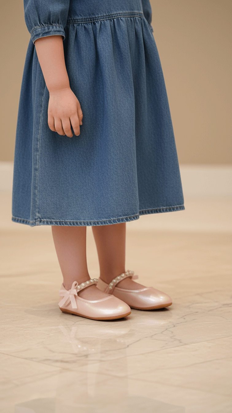 Girls Pink Casual Pumps KD2458