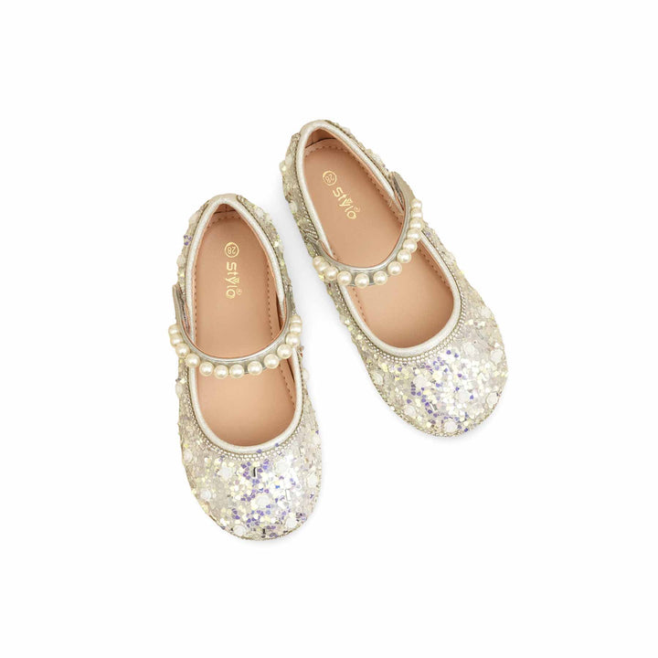 Girls Silver Casual Jogger KD2459