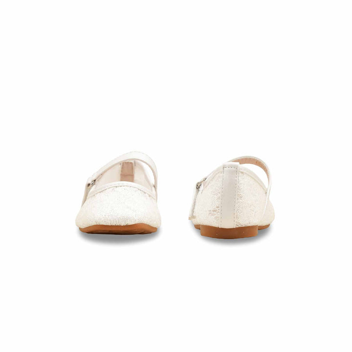 Girls White Casual Jogger KD2464