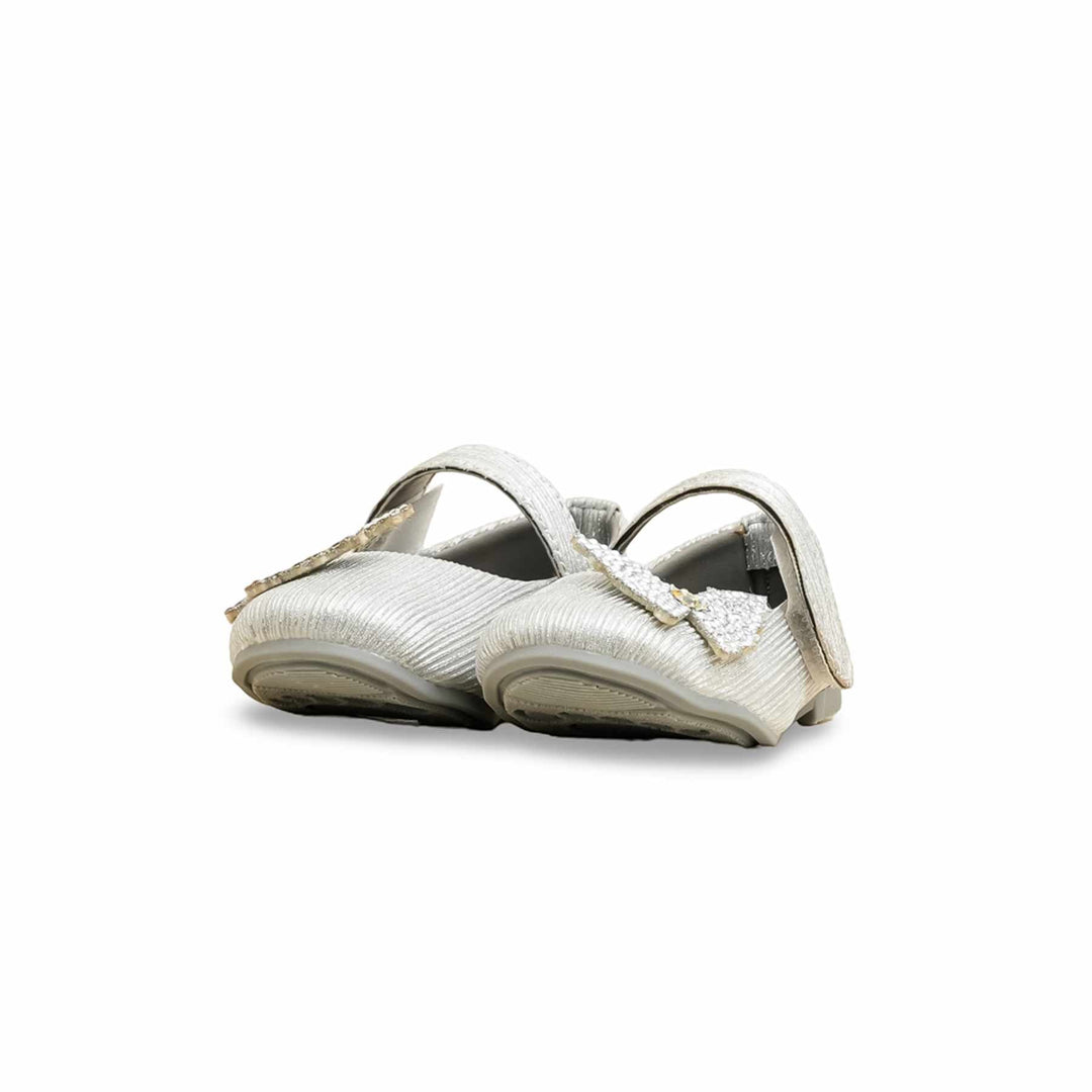 Girls Silver Fancy Pumps KD2470