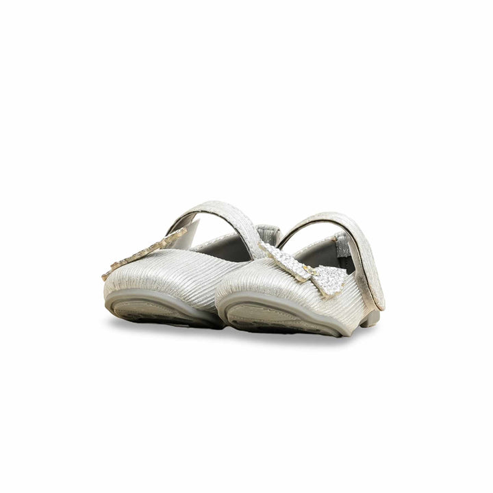 Girls Silver Fancy Pumps KD2470