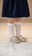 Girls Peach Fancy Pumps KD2471