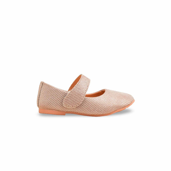 Girls Peach Fancy Pumps KD2472