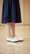 Girls White Formal Pumps KD2474