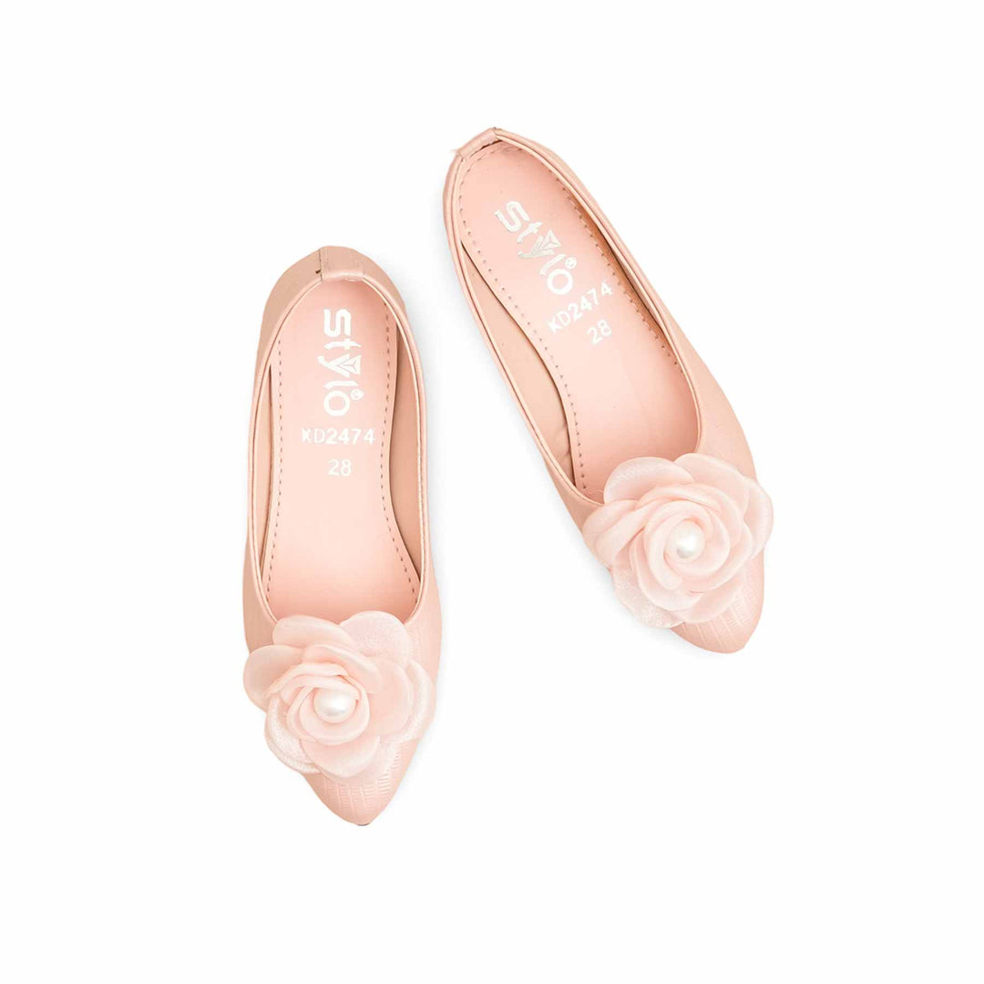 Girls Pink Formal Pumps KD2474