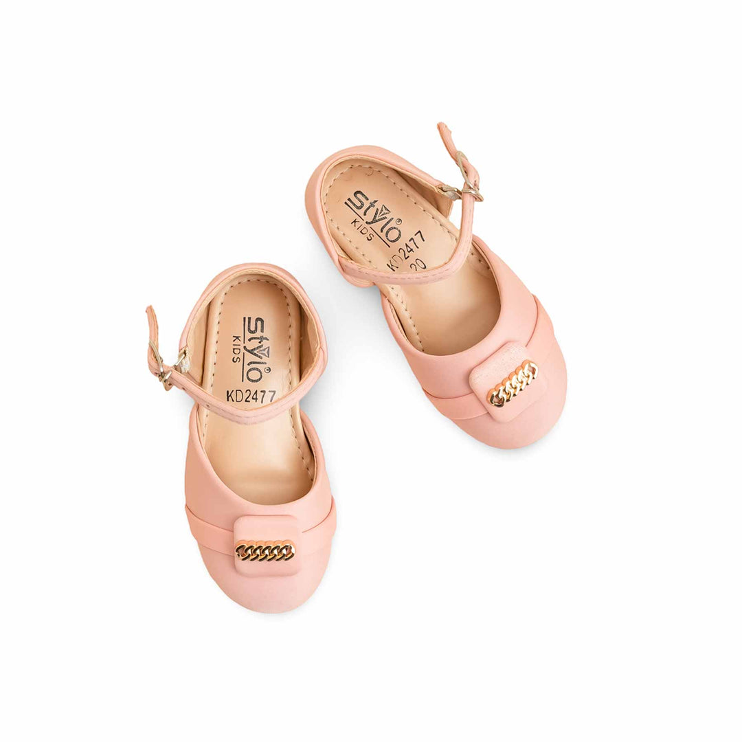 Girls Pink Formal Pumps KD2477