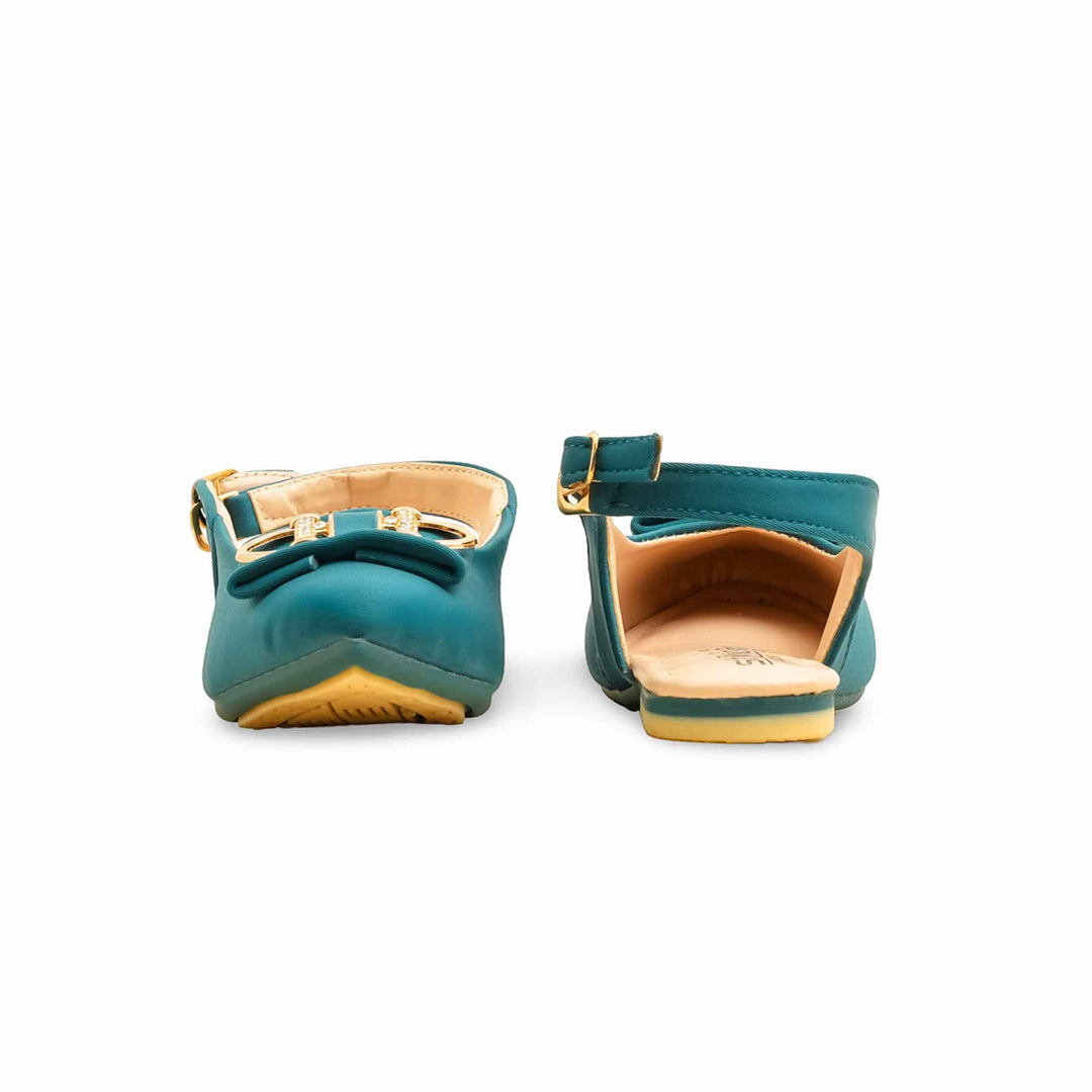 Girls Seagreen Formal Pumps KD2478