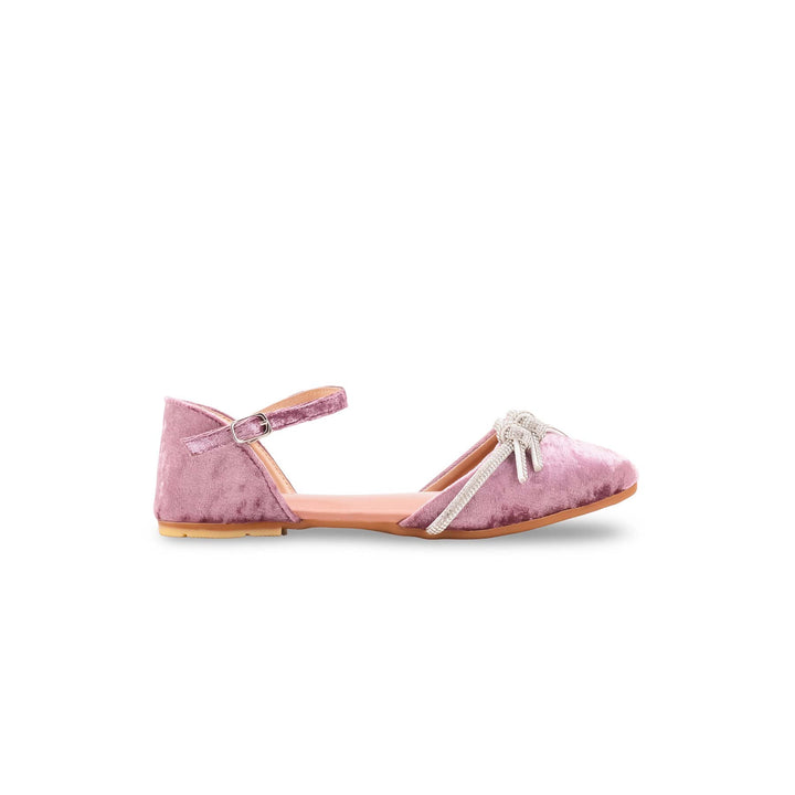 Girls Purple Fancy Pumps KD2479