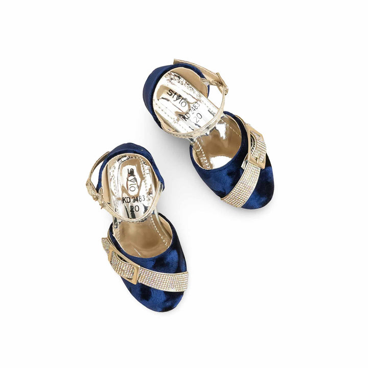 Girls Blue Fancy Pumps KD2483