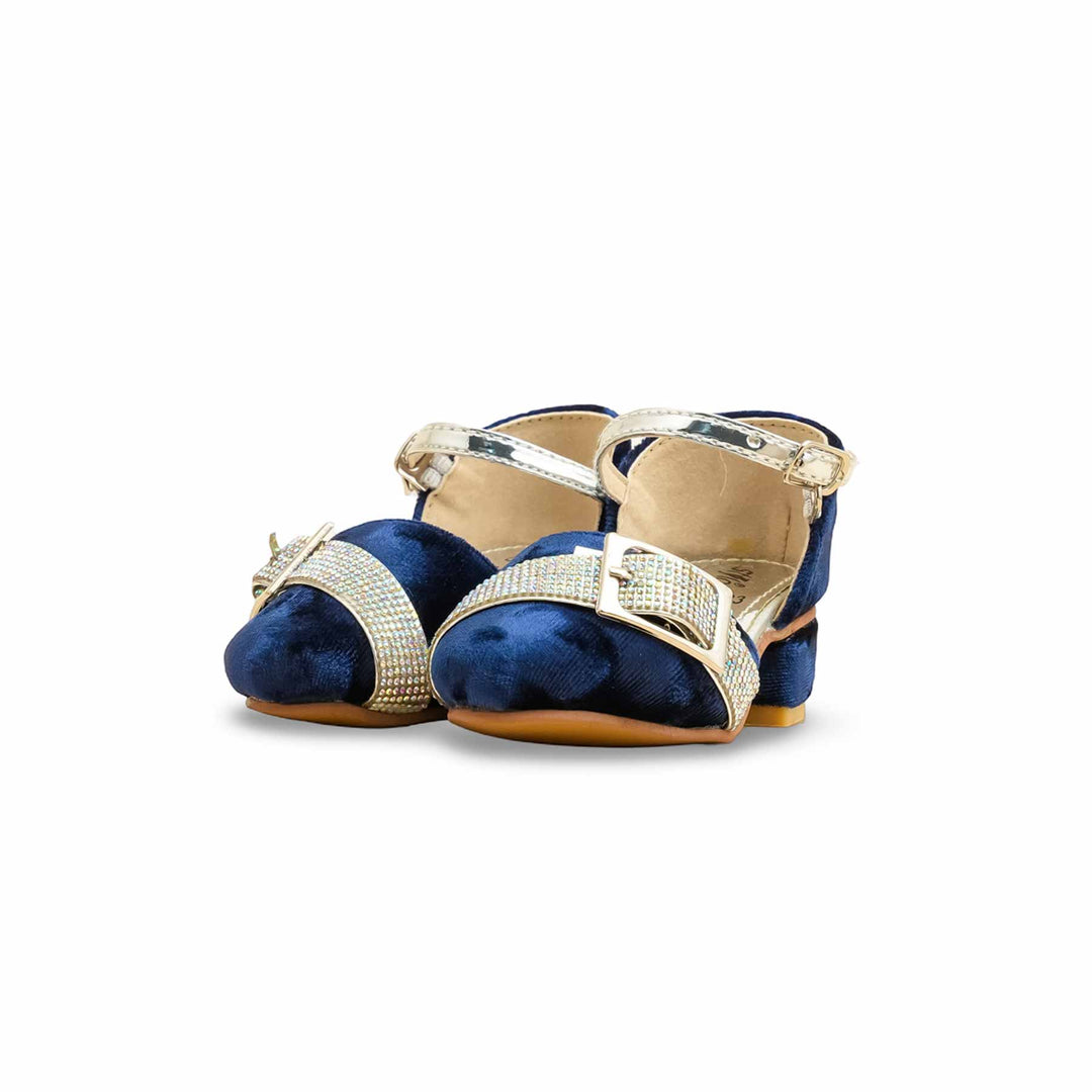Girls Blue Fancy Pumps KD2483