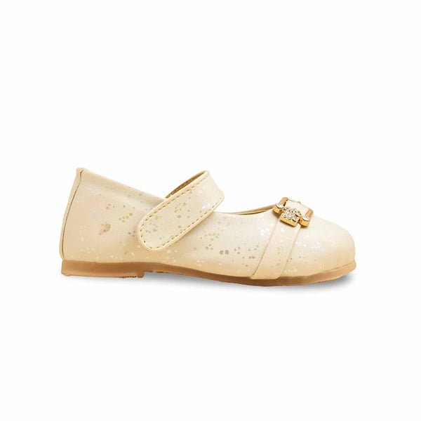 Girls Cream Formal Pumps KD2484