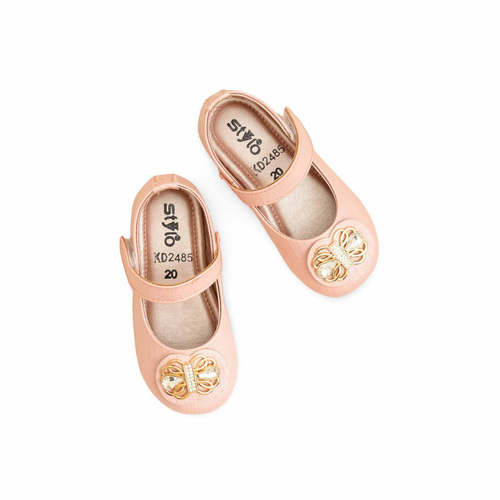 Girls Pink Formal Pumps KD2485