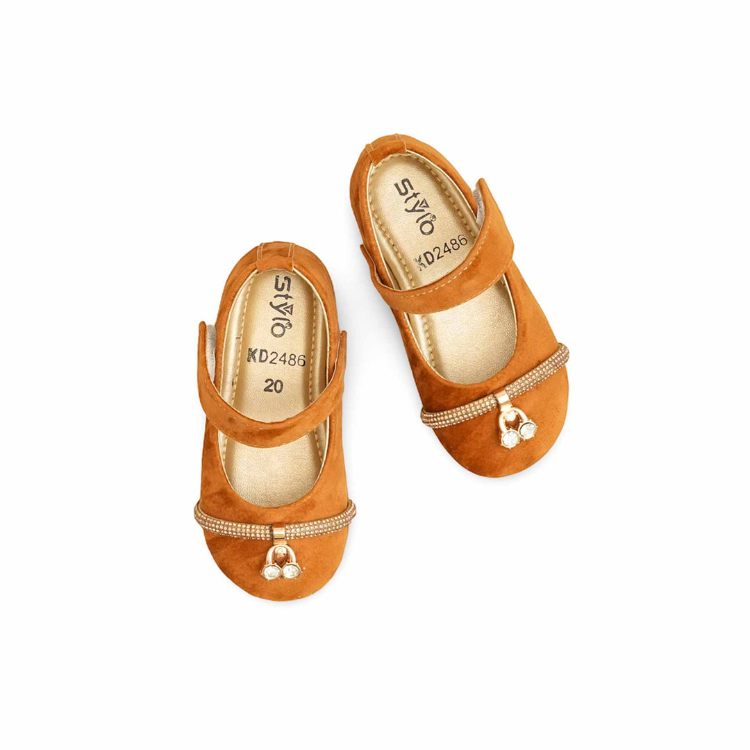 Girls Beige Formal Pumps KD2486