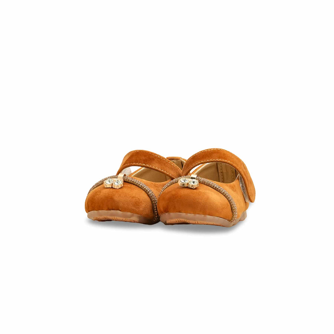 Girls Beige Formal Pumps KD2486