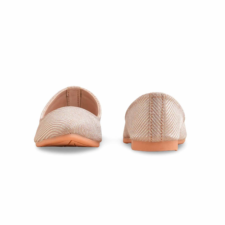 Girls Peach Fancy Pumps KD2487