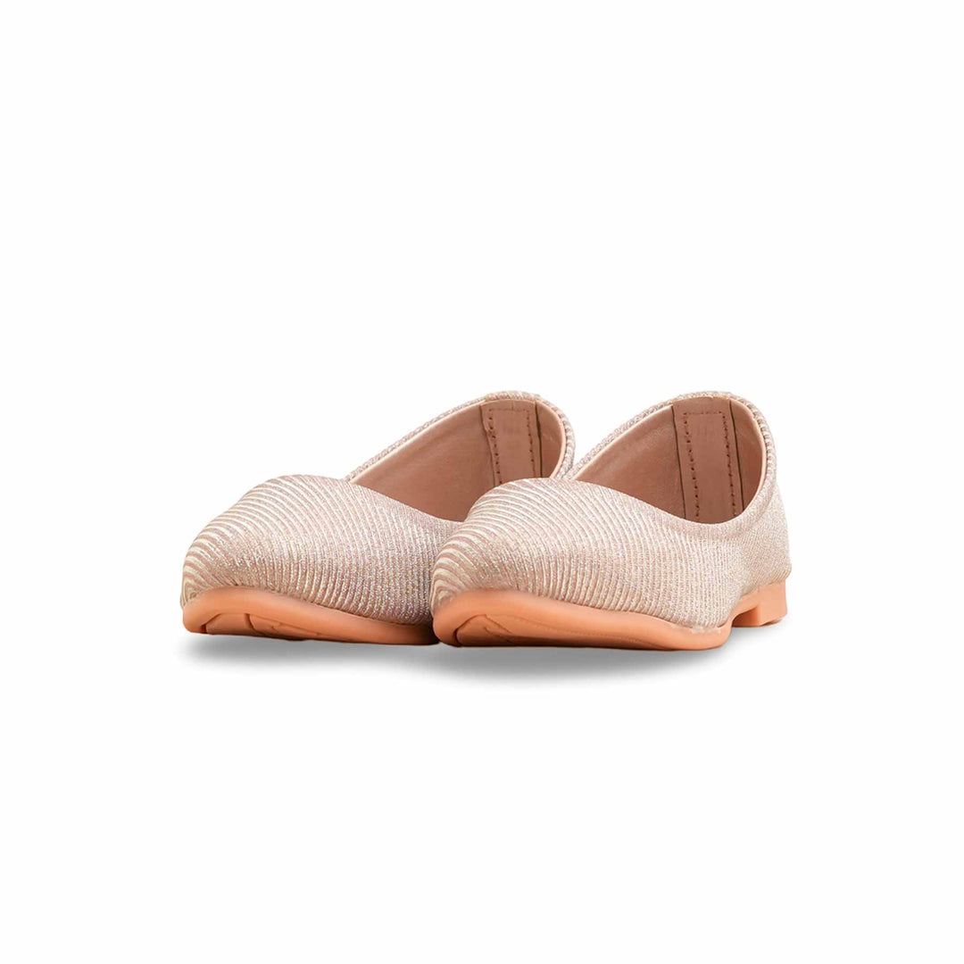 Girls Peach Fancy Pumps KD2487