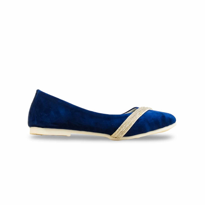Girls Blue Fancy Pumps KD2488