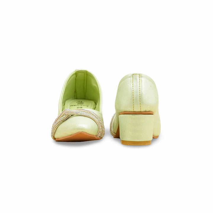 Girls PISTAGREEN Fancy Court Shoes KD2489