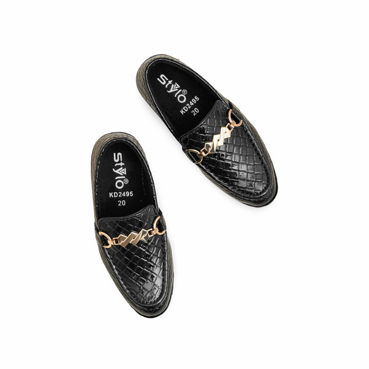 Boys Black Formal Shoes KD2495