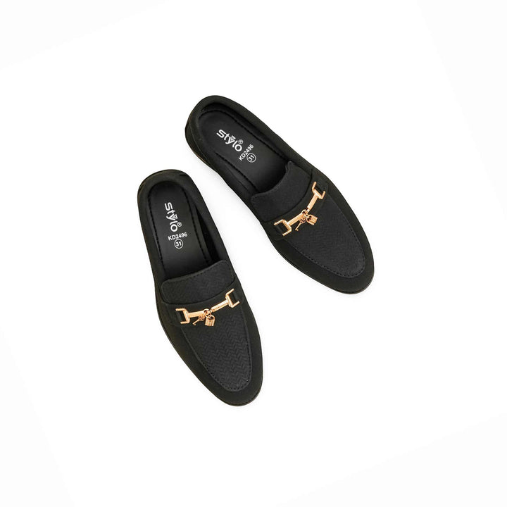 Boys Black Formal Shoes KD2496