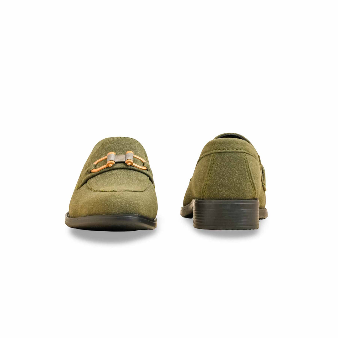 Boys Green Formal Shoes KD2497