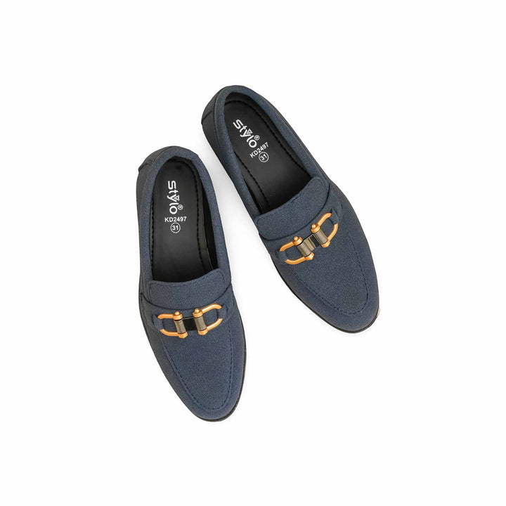 Boys Navy Formal Shoes KD2497