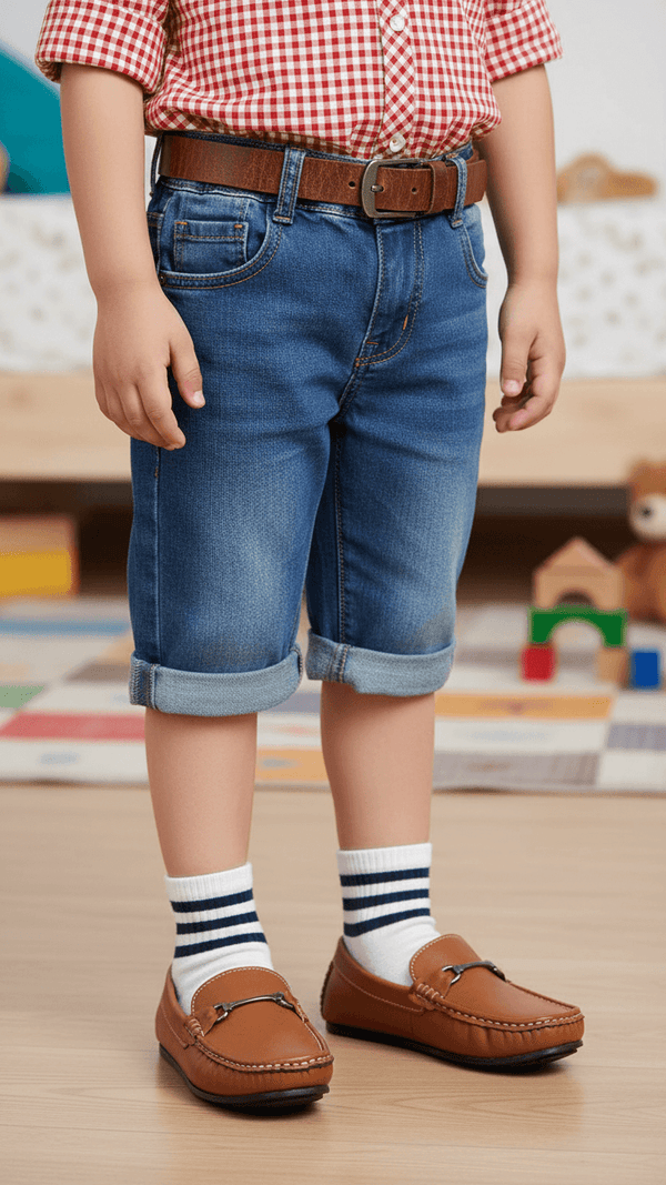 Boys Mustard Formal Moccasin KD2502