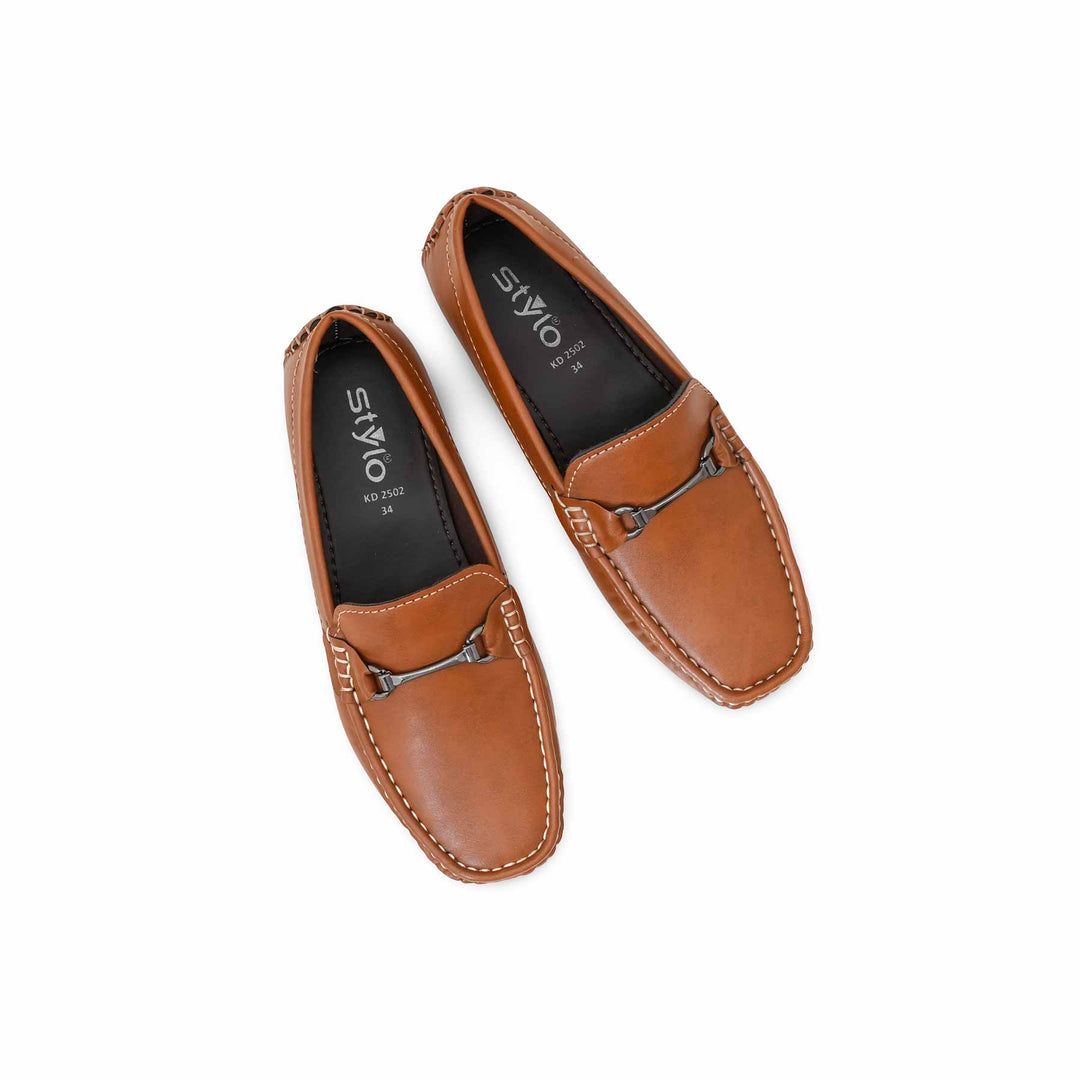 Boys Mustard Formal Moccasin KD2502