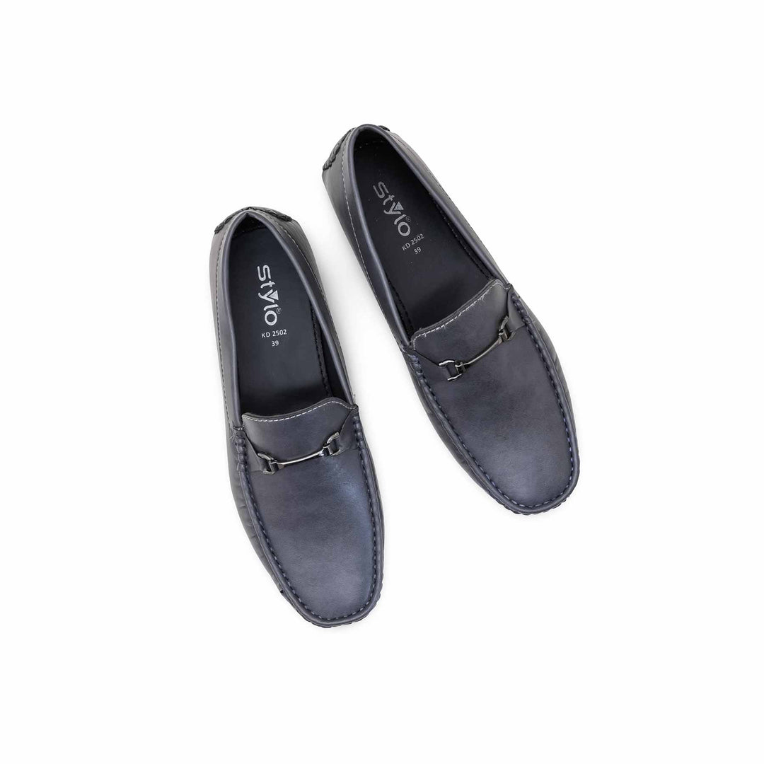 Boys Navy Formal Moccasin KD2502