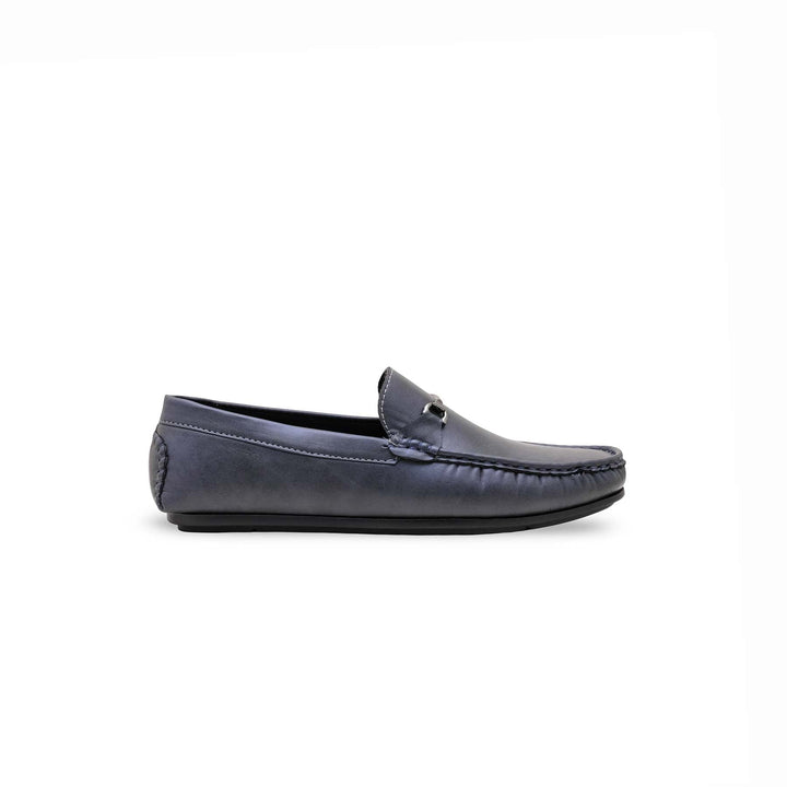 Boys Navy Formal Moccasin KD2502