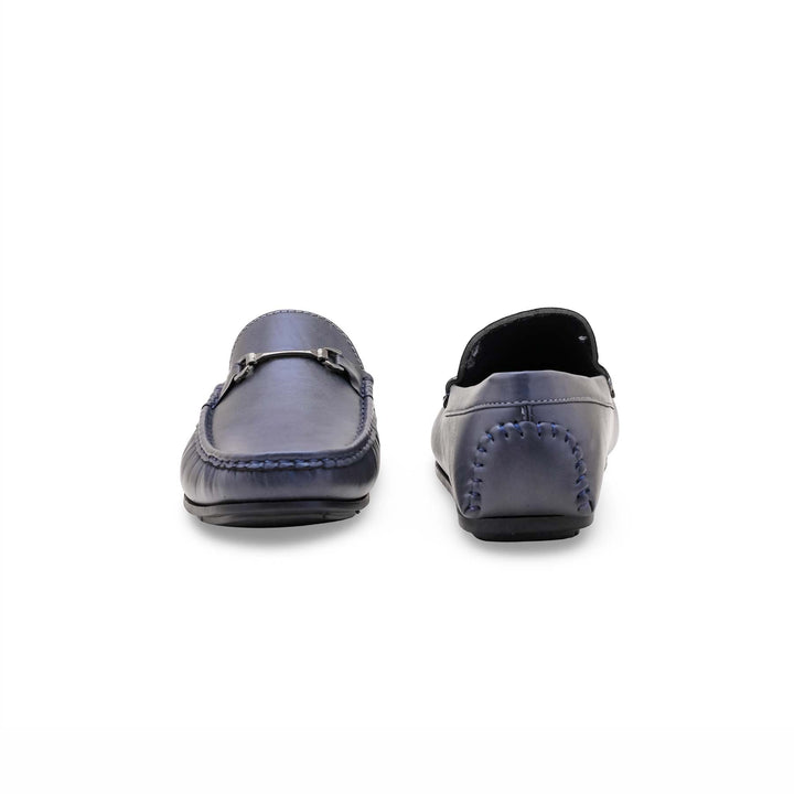 Boys Navy Formal Moccasin KD2502