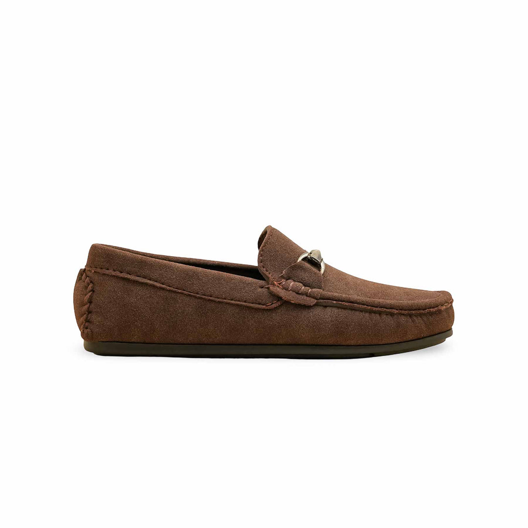 Boys Brown Formal Moccasin KD2503