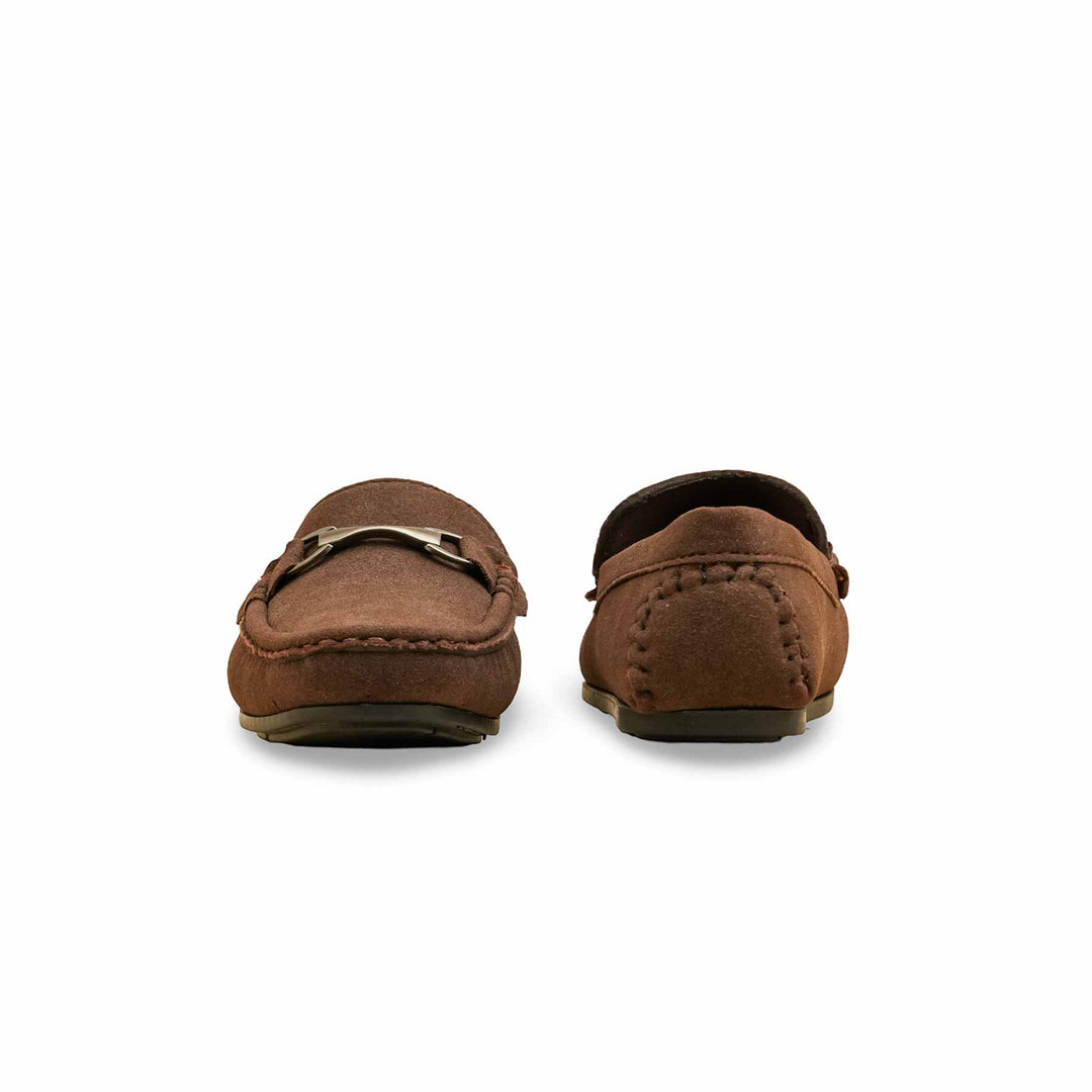 Boys Brown Formal Moccasin KD2503