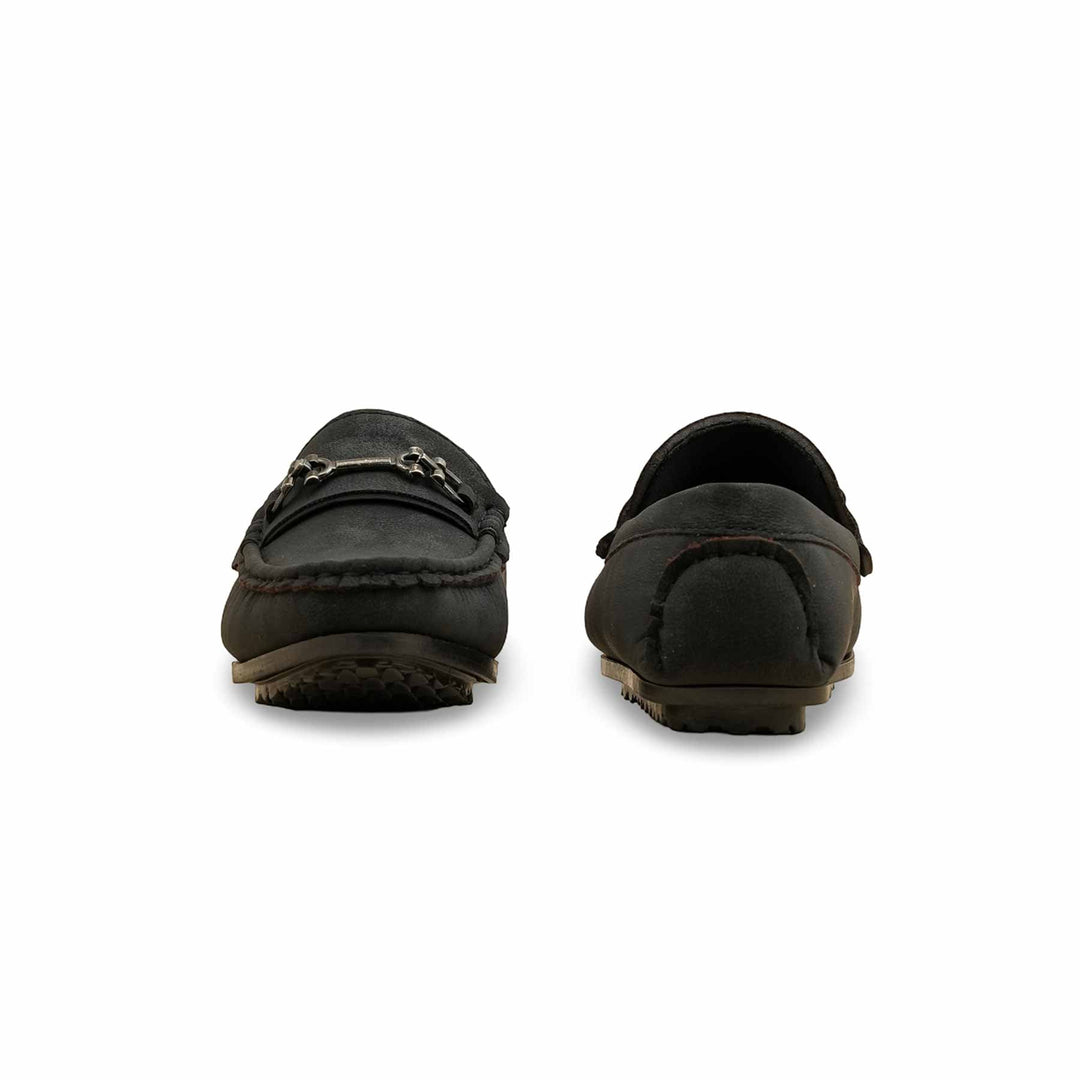 Boys Black Formal Moccasin KD2504